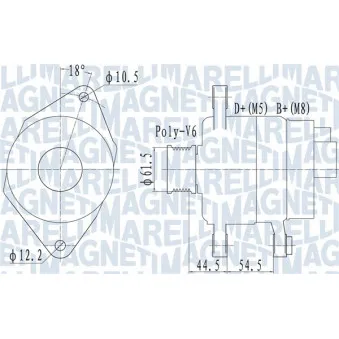Alternateur MAGNETI MARELLI 063731558010