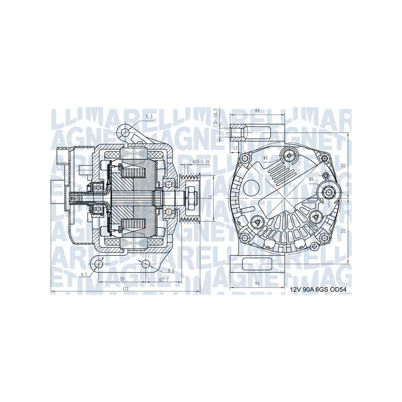 Alternateur MAGNETI MARELLI 063731562210