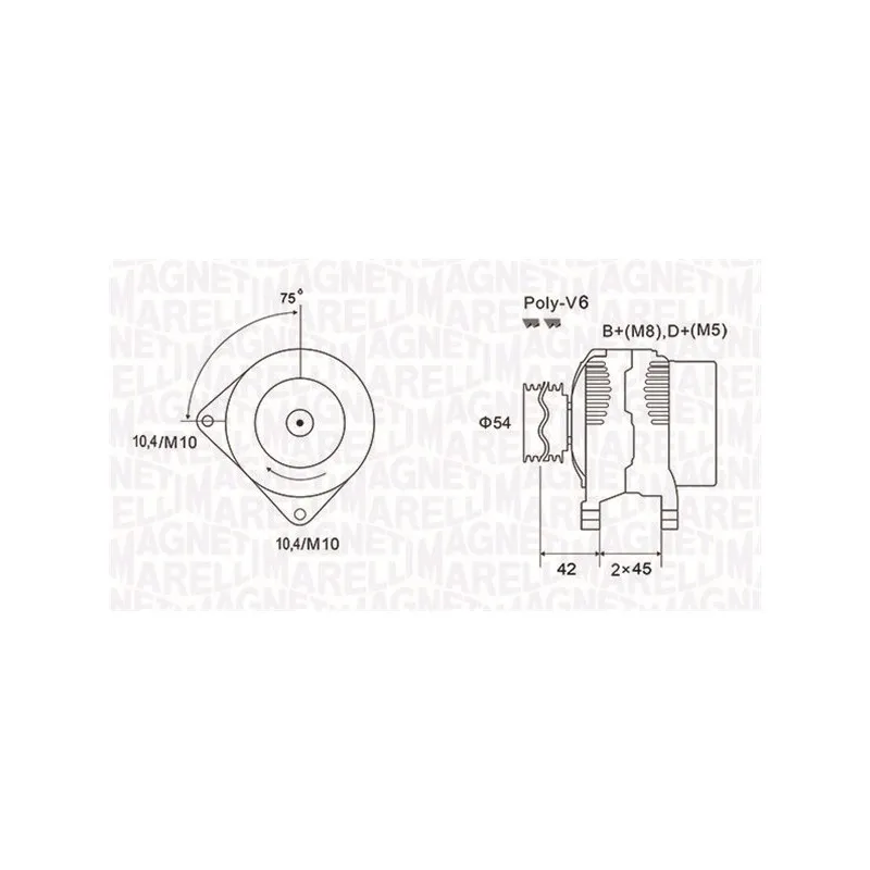 Alternateur MAGNETI MARELLI 063731564010