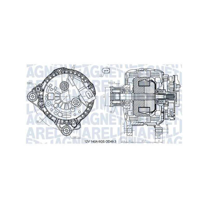 Alternateur MAGNETI MARELLI 063731576710