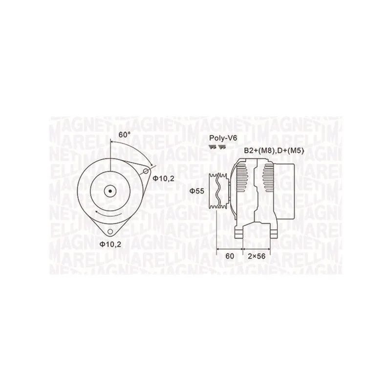 Alternateur MAGNETI MARELLI 063731577010