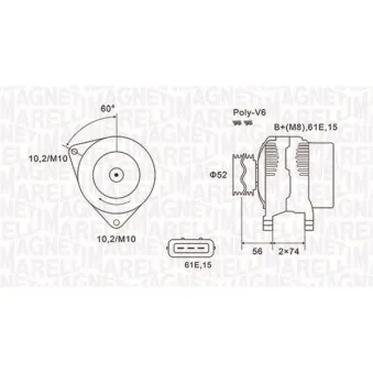 Alternateur MAGNETI MARELLI