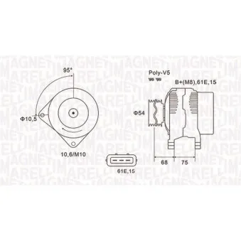 Alternateur MAGNETI MARELLI
