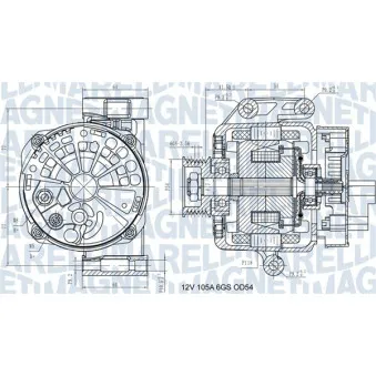 Alternateur MAGNETI MARELLI 063731585210