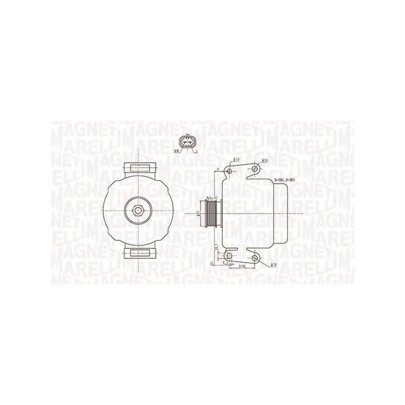 Alternateur MAGNETI MARELLI 063731592010