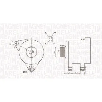 Alternateur MAGNETI MARELLI 063731605010