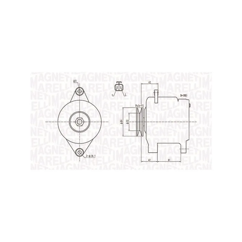 Alternateur MAGNETI MARELLI 063731615010