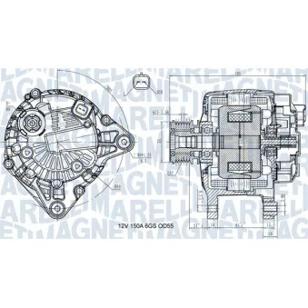 Alternateur MAGNETI MARELLI 063731617810