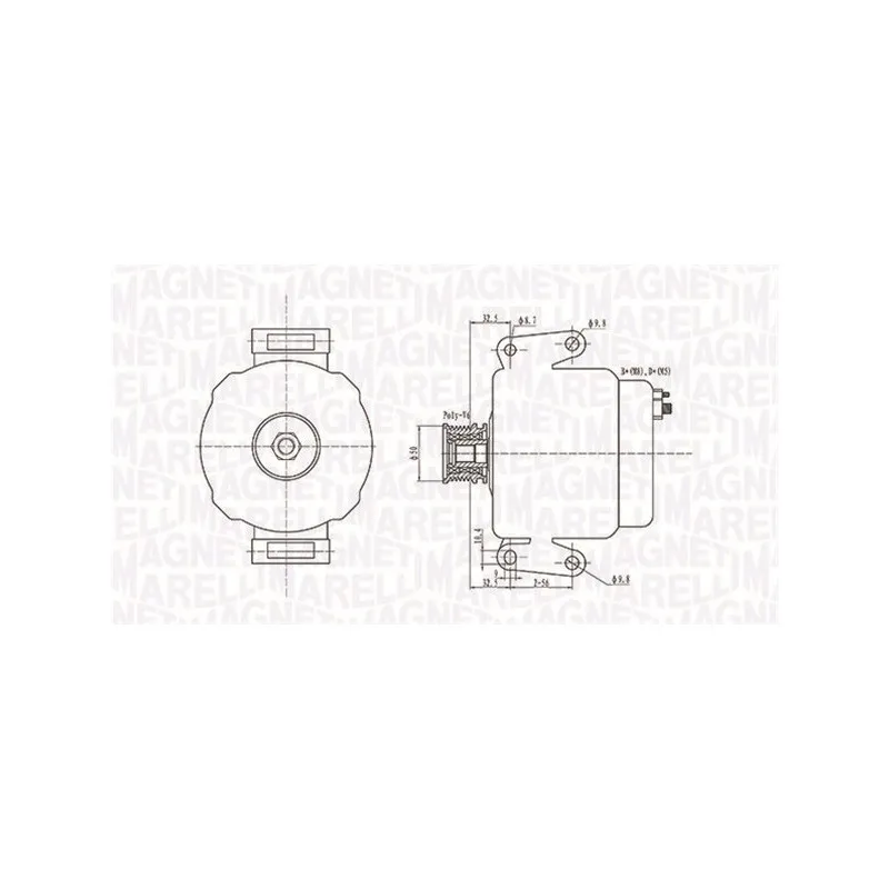 Alternateur MAGNETI MARELLI 063731630010