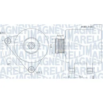 Alternateur MAGNETI MARELLI 063731631010