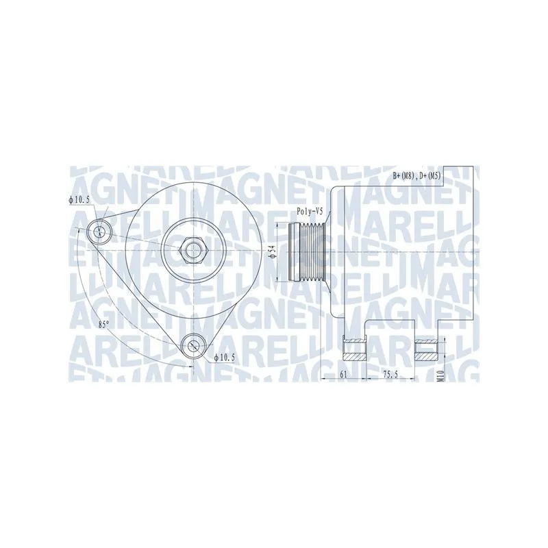Alternateur MAGNETI MARELLI 063731631010