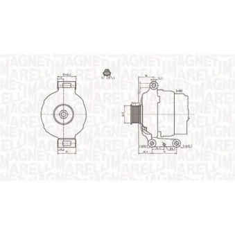 Alternateur MAGNETI MARELLI 063731636010