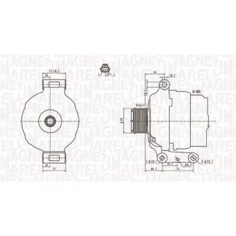 Alternateur MAGNETI MARELLI 063731639010