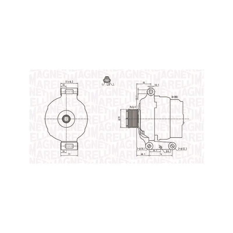 Alternateur MAGNETI MARELLI 063731639010