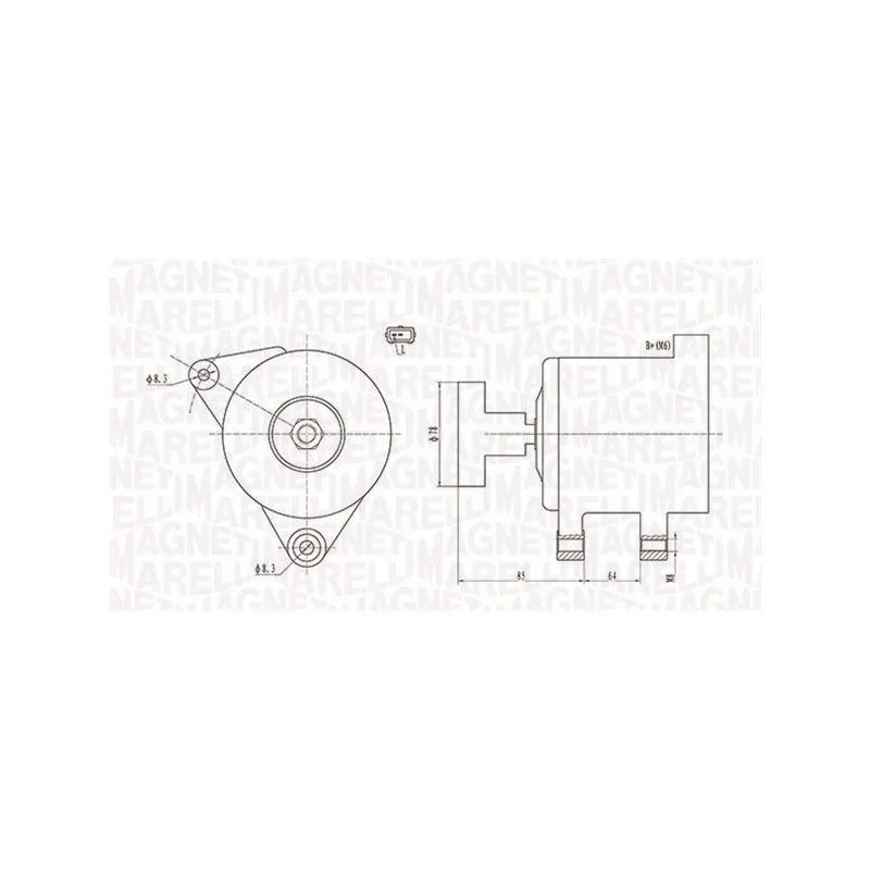 Alternateur MAGNETI MARELLI 063731649010
