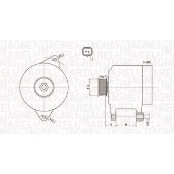 Alternateur MAGNETI MARELLI 063731653010