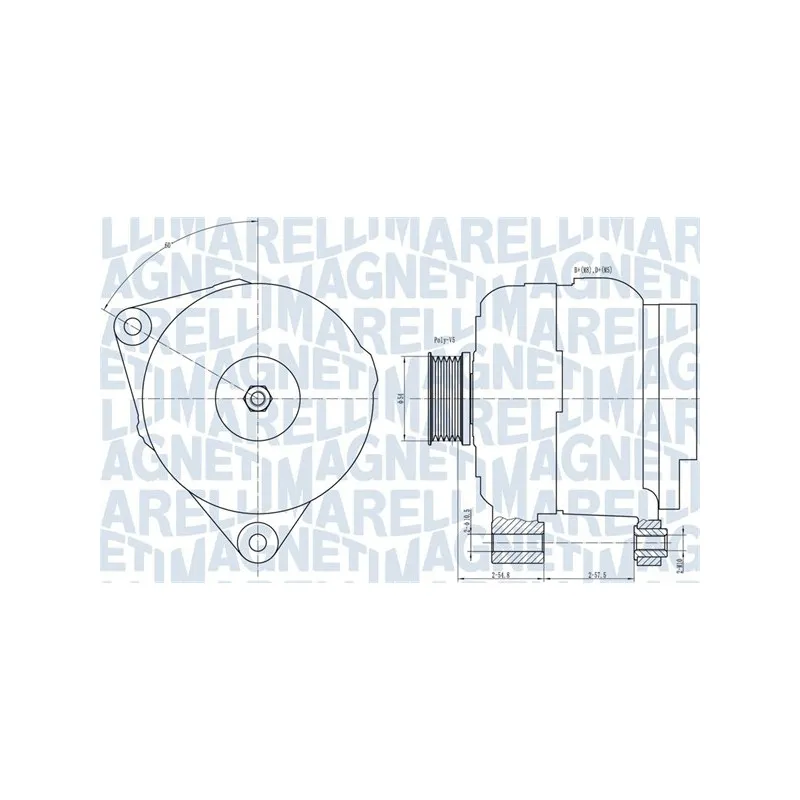 Alternateur MAGNETI MARELLI 063731658010