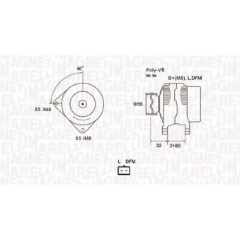 Alternateur MAGNETI MARELLI 063731662010
