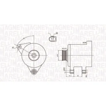 Alternateur MAGNETI MARELLI 063731664010