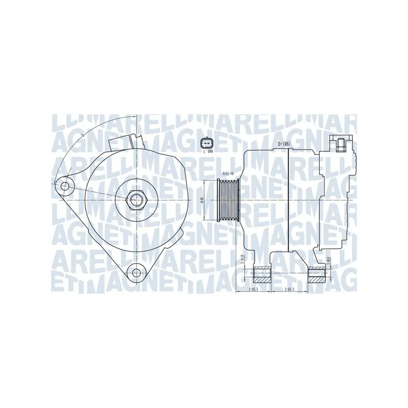 Alternateur MAGNETI MARELLI 063731687010