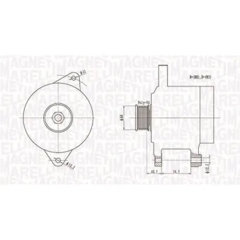 Alternateur MAGNETI MARELLI 063731696010