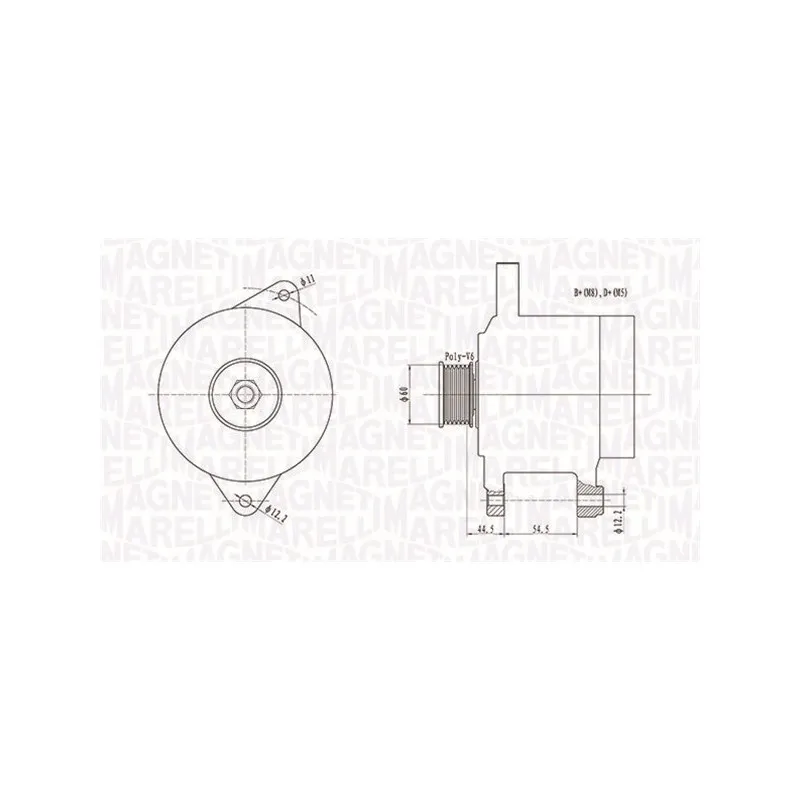 Alternateur MAGNETI MARELLI 063731696010