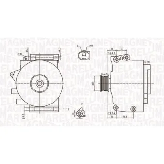 Alternateur MAGNETI MARELLI 063731701010