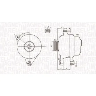 Alternateur MAGNETI MARELLI 063731703010