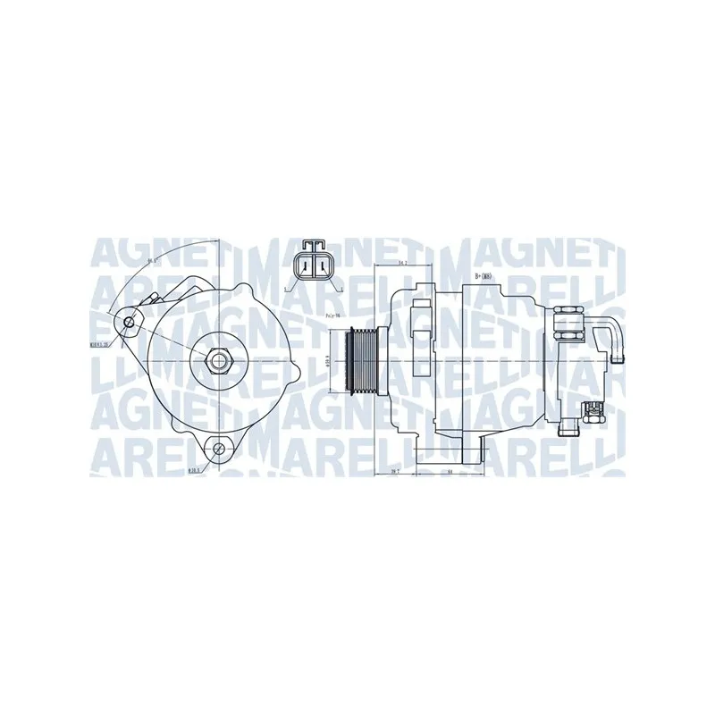 Alternateur MAGNETI MARELLI 063731708010