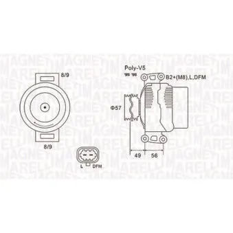 Alternateur MAGNETI MARELLI 063731740010
