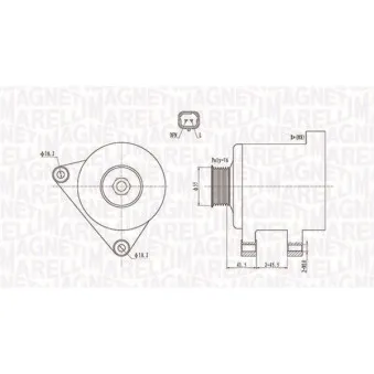 Alternateur MAGNETI MARELLI