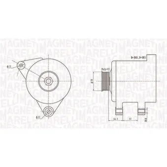 Alternateur MAGNETI MARELLI 063731747010