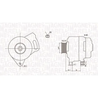Alternateur MAGNETI MARELLI 063731750010