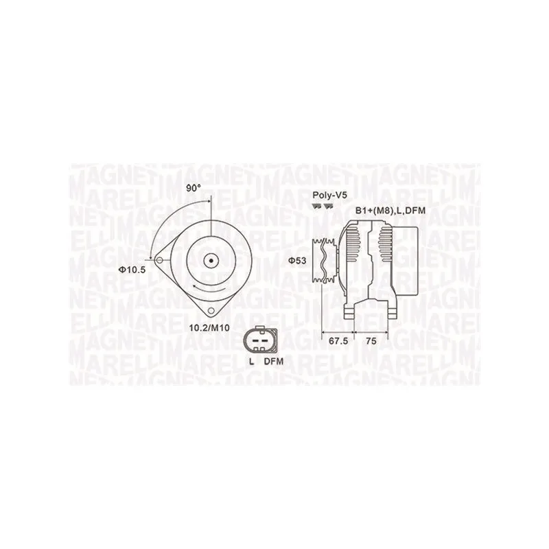 Alternateur MAGNETI MARELLI 063731756010