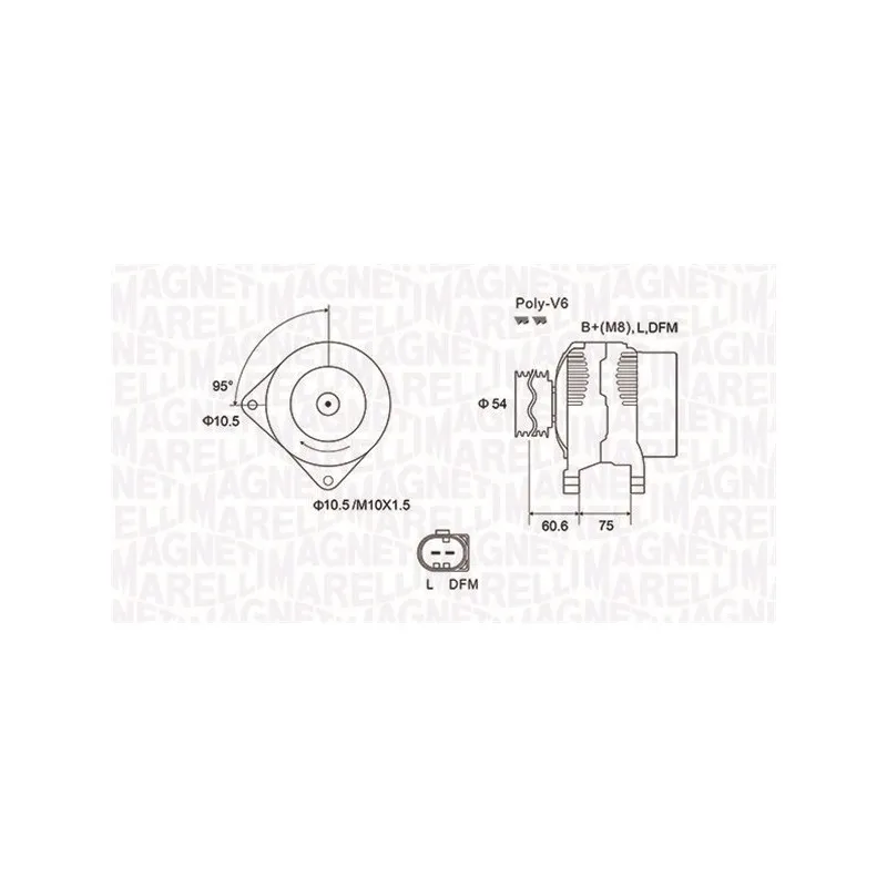 Alternateur MAGNETI MARELLI 063731757010