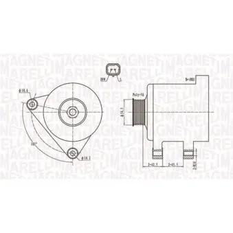 Alternateur MAGNETI MARELLI 063731761010