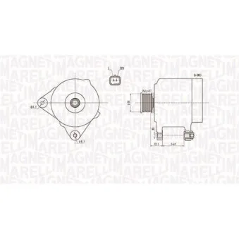Alternateur MAGNETI MARELLI 063731768010