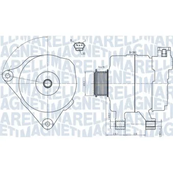 Alternateur MAGNETI MARELLI 063731778010