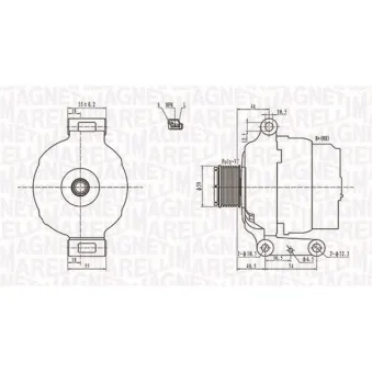Alternateur MAGNETI MARELLI 063731779010