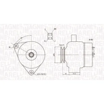Alternateur MAGNETI MARELLI 063731783010