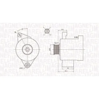 Alternateur MAGNETI MARELLI 063731796010