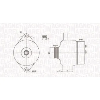 Alternateur MAGNETI MARELLI 063731803010
