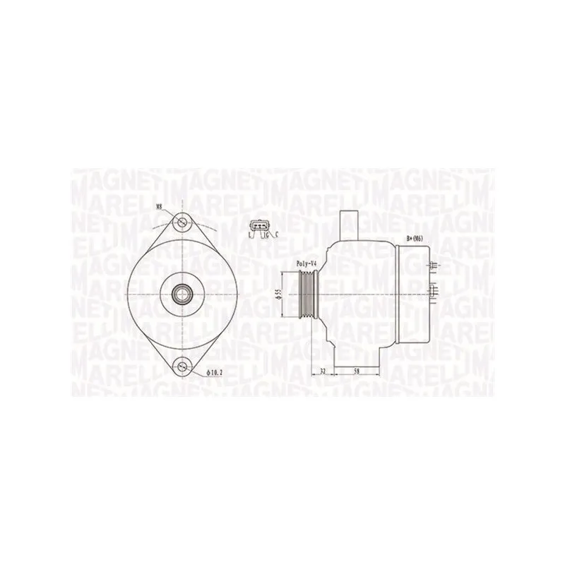 Alternateur MAGNETI MARELLI 063731803010