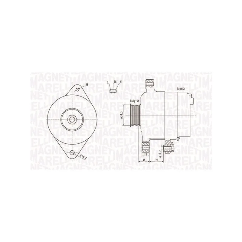 Alternateur MAGNETI MARELLI 063731809010
