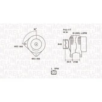 Alternateur MAGNETI MARELLI 063731814010