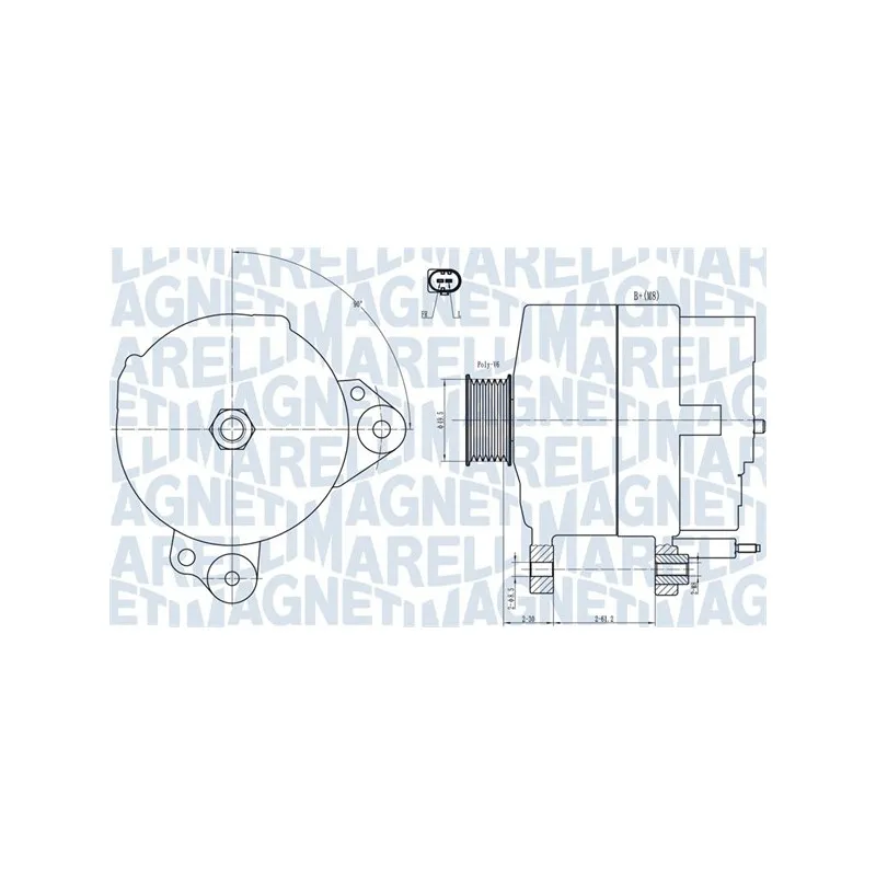 Alternateur MAGNETI MARELLI 063731817010