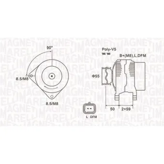 Alternateur MAGNETI MARELLI 063731823010