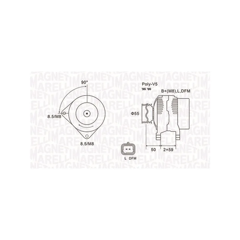 Alternateur MAGNETI MARELLI 063731823010