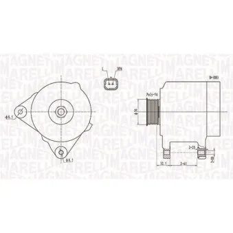 Alternateur MAGNETI MARELLI 063731824010