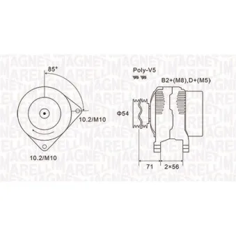 Alternateur MAGNETI MARELLI 063731833010